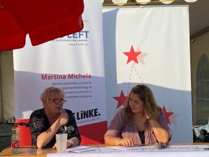 Martina MIchels und Katarina Anastasiou - Volksstimmefest 22